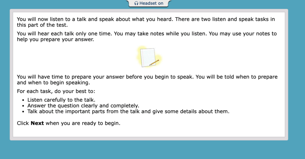 Hướng dẫn làm bài thi TOEFL Junior Speaking Task 3 & 4