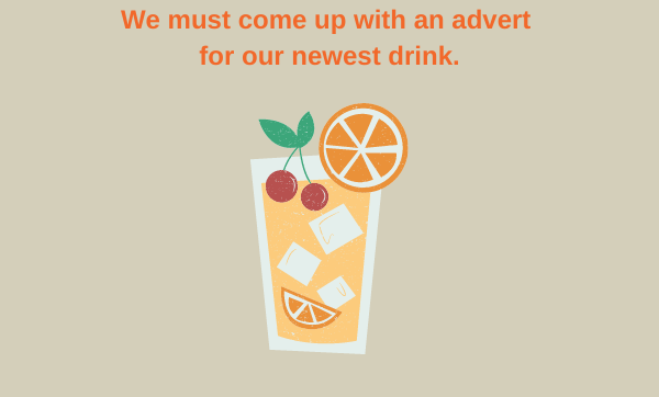 come up with an advert

