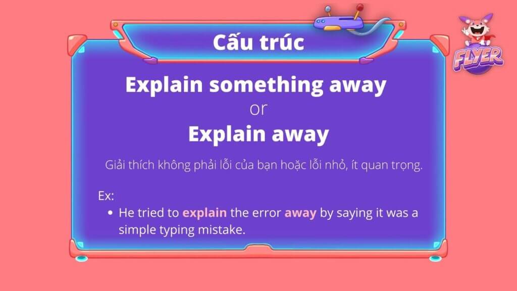 explain đi với giới từ gì