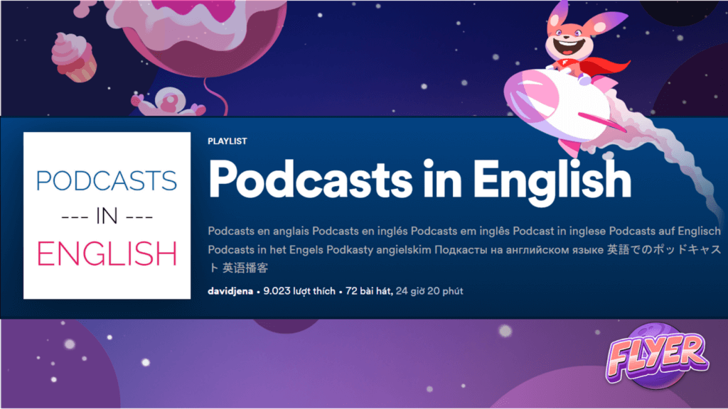 Podcast tiếng Anh ở cấp độ trung cấp
