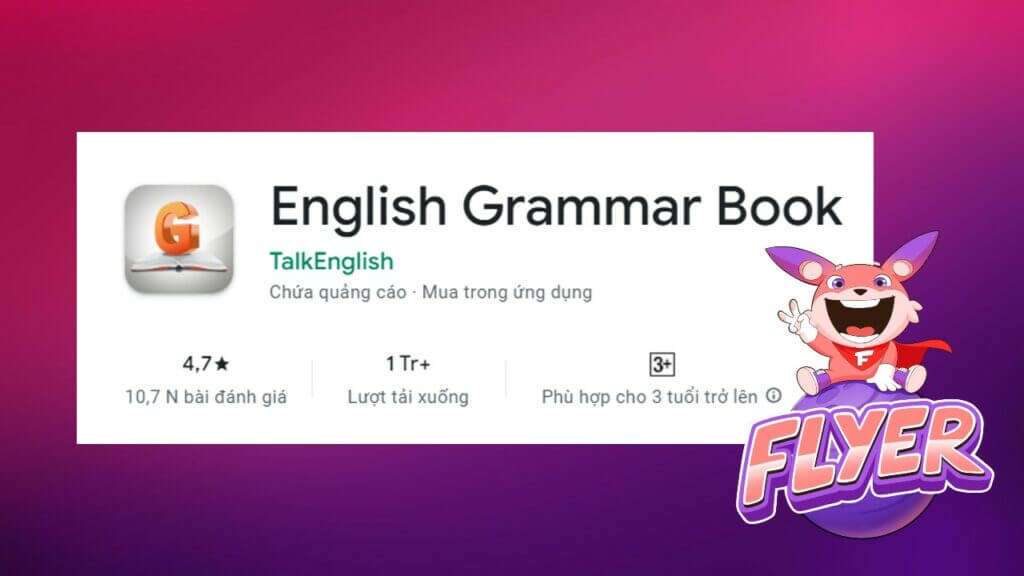 App học ngữ pháp tiếng Anh English Grammar Book