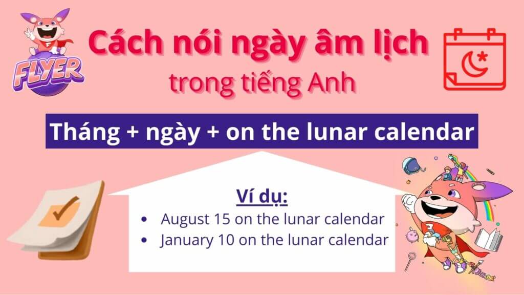 Cách nói ngày âm lịch trong tiếng Anh 
