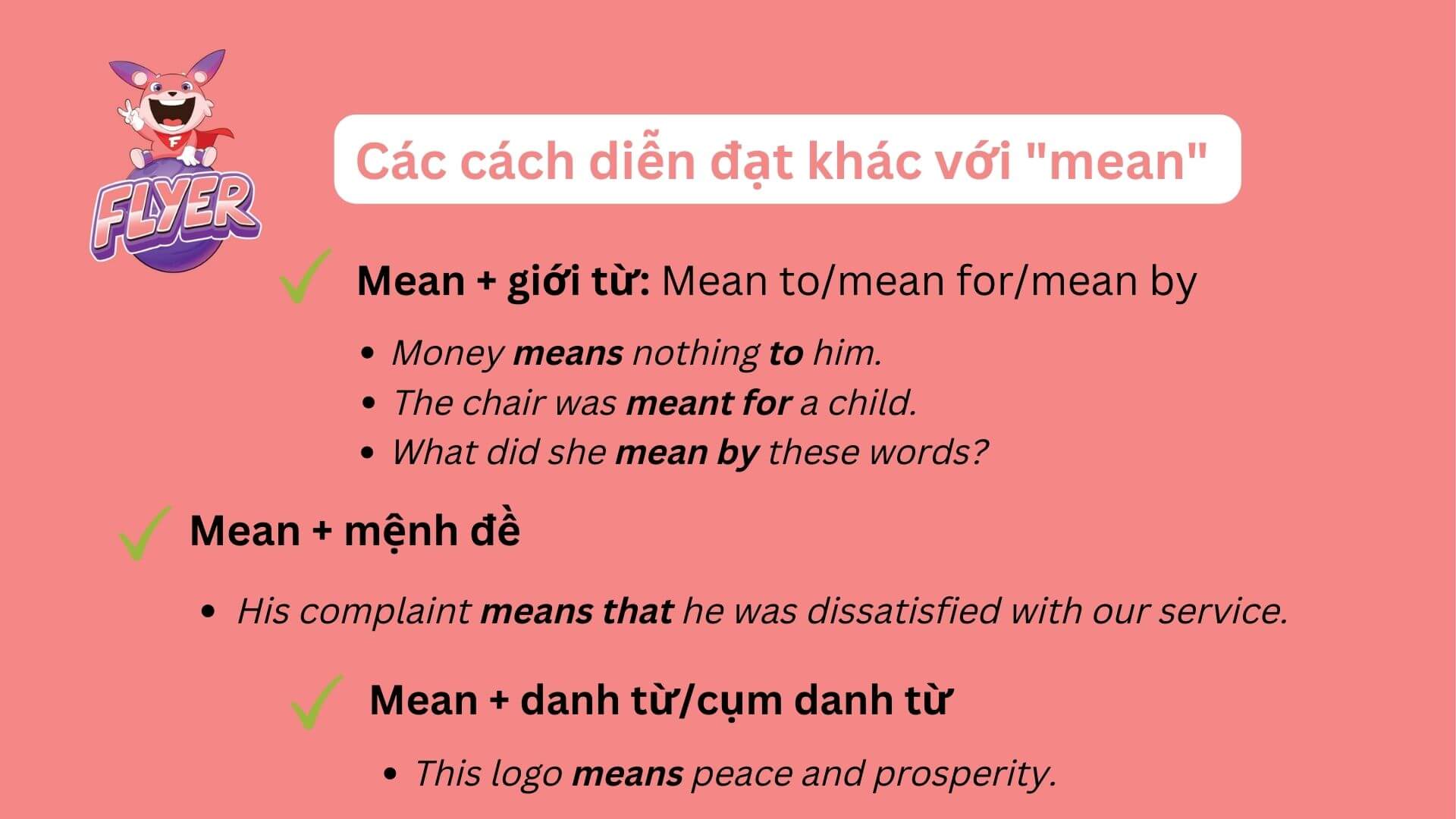 Mean to V hay Ving? Thông thạo cách dùng mean trong nháy mắt